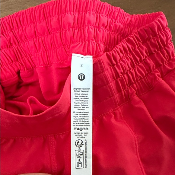 lululemon athletica Bright Pink Athletic Shorts - Picture 2 of 3